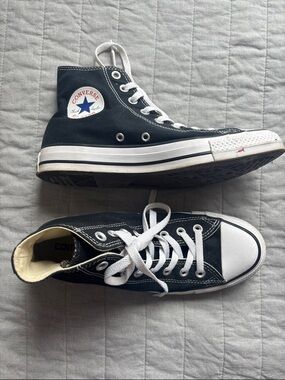 Converse Black and White High Top Sneakers